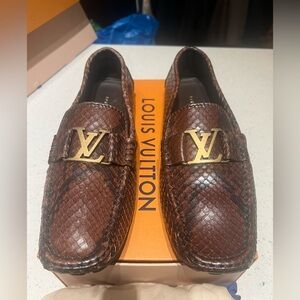 Louis Vuitton python snakeskin Monte Carlo driver loader size 9 LV - 10 US
